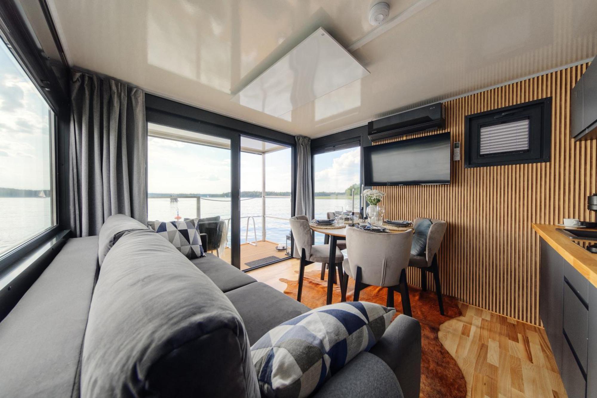 Domek Na Wodzie - Houseboat -Sauna, Taras Na Dachu, Dwie Sypialnie Mikołajki Eksteriør billede