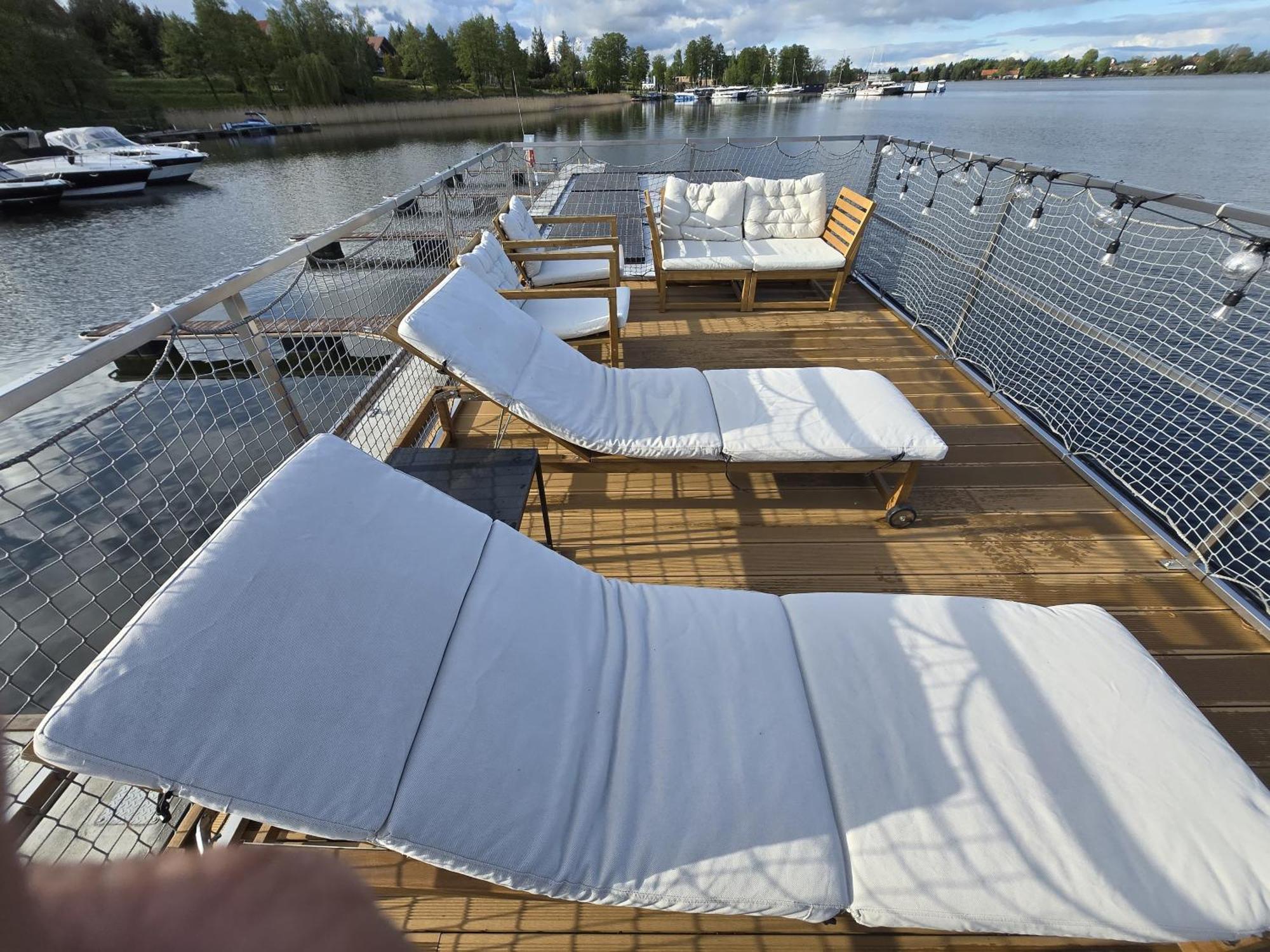 Domek Na Wodzie - Houseboat -Sauna, Taras Na Dachu, Dwie Sypialnie Mikołajki Eksteriør billede