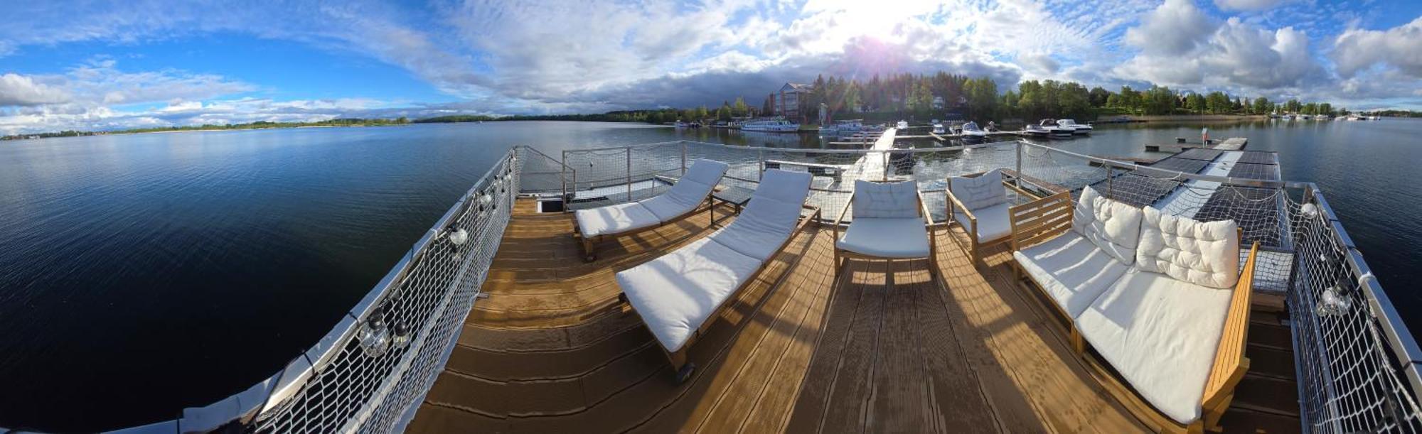 Domek Na Wodzie - Houseboat -Sauna, Taras Na Dachu, Dwie Sypialnie Mikołajki Eksteriør billede