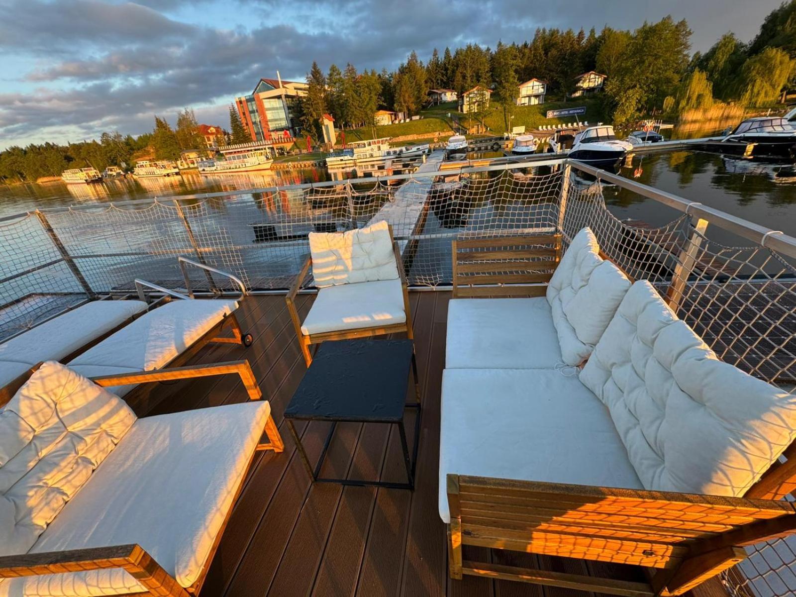 Domek Na Wodzie - Houseboat -Sauna, Taras Na Dachu, Dwie Sypialnie Mikołajki Eksteriør billede